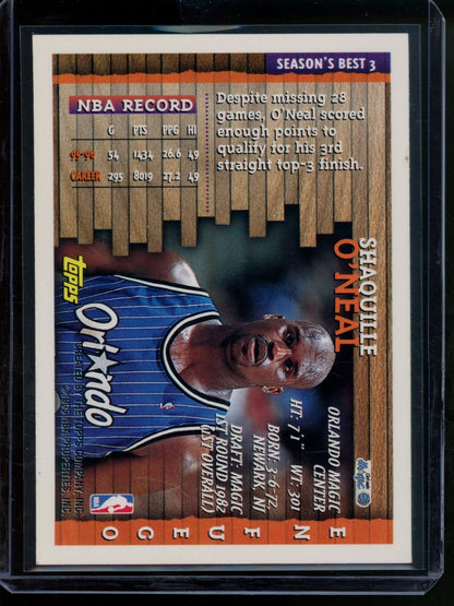 1996/97 Topps Shaquille O'Neal En Fuego Refractor Magic - Trading Card Market
