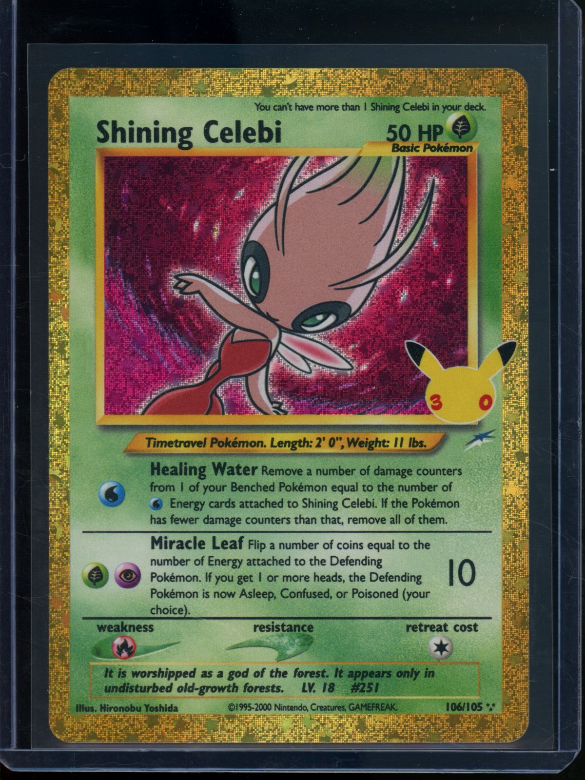 2026 Pokemon 30th Anniversary Shining Celebi 106/105 Stamped - Trading Card Market