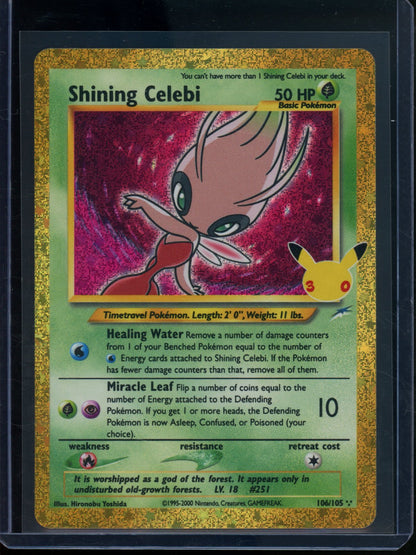 2026 Pokemon 30th Anniversary Shining Celebi 106/105 Stamped - Trading Card Market