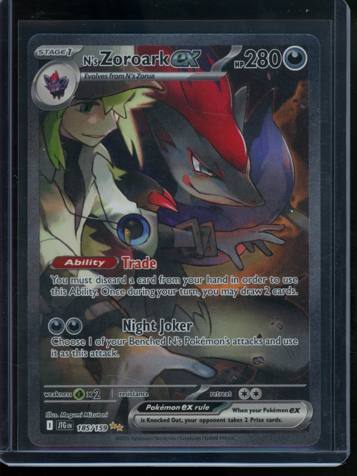 2025 Pokemon Journey Together N's Zoroark EX 185/159 - Trading Card Market