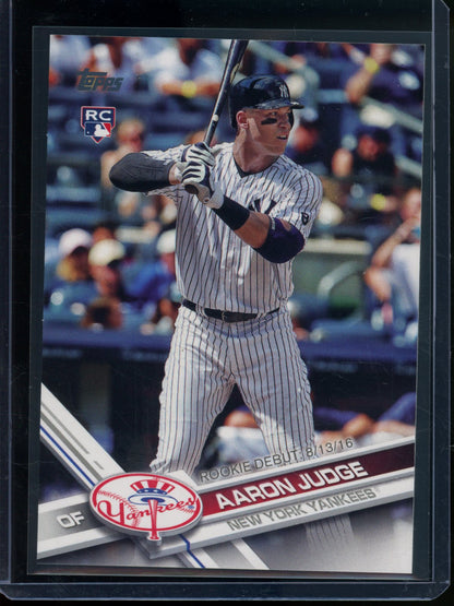2017 Topps Flagship Aaron Judge Rookie RC Debut #US99 Yankees