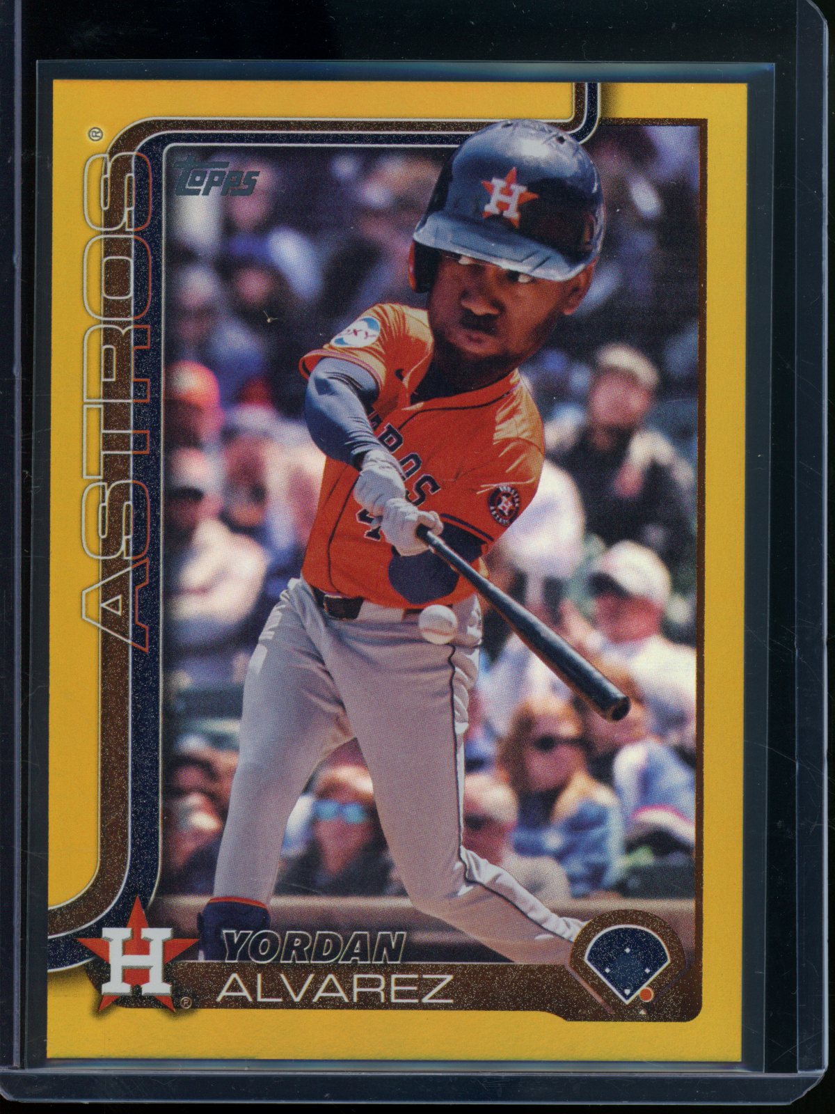 2025 Topps Flagship Yordan Alvarez Big Head Gold SP /50 Astros