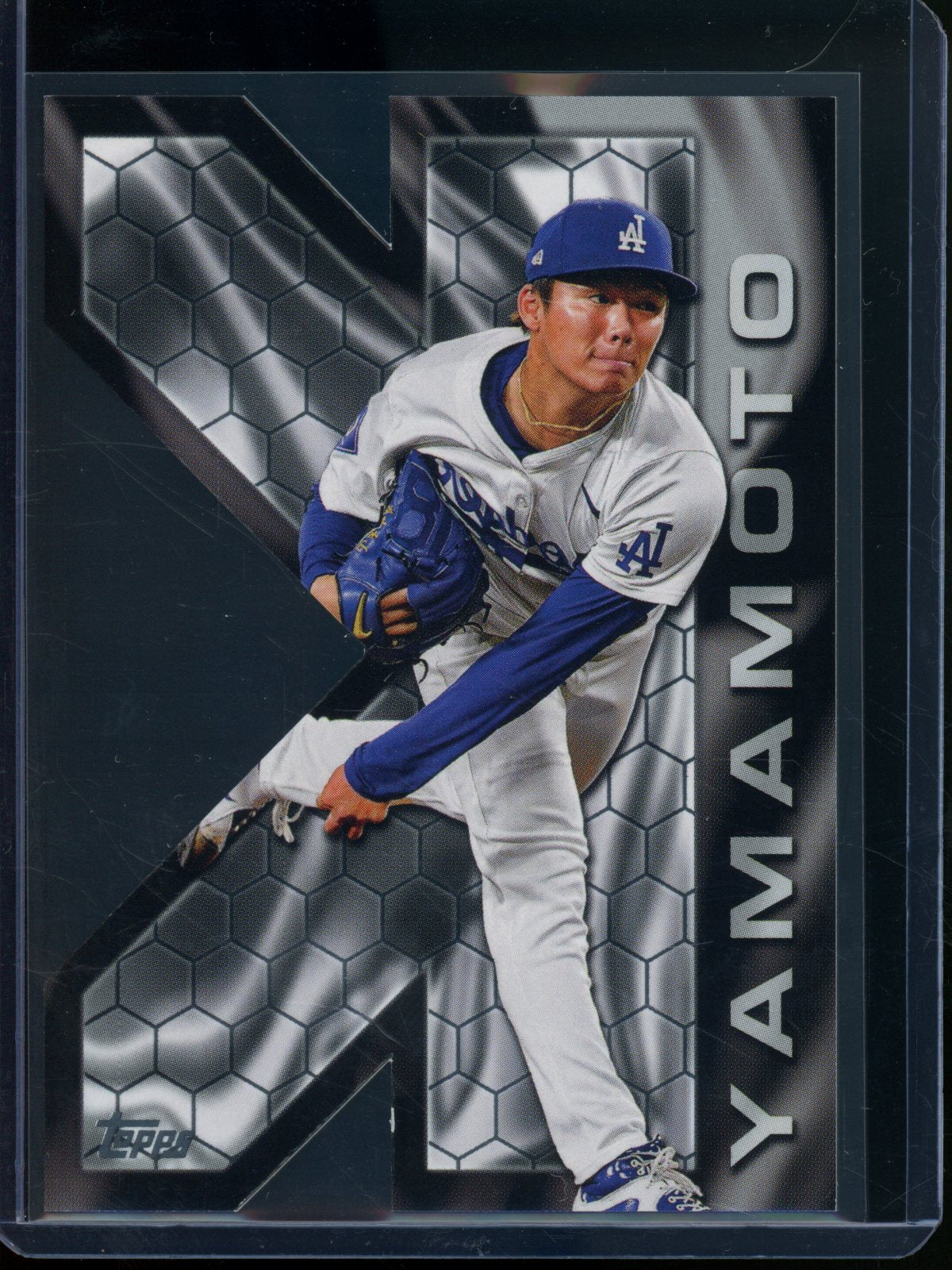 2025 Topps Flagship Yoshinobu Yamamoto "K" Short Print #KZSP-12 Dodgers