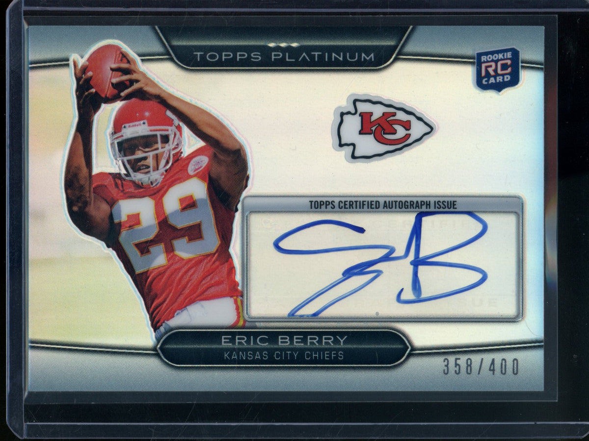 2010 Topps Platinum Eric Berry Rookie RC Autograph Refractor /400 Chiefs