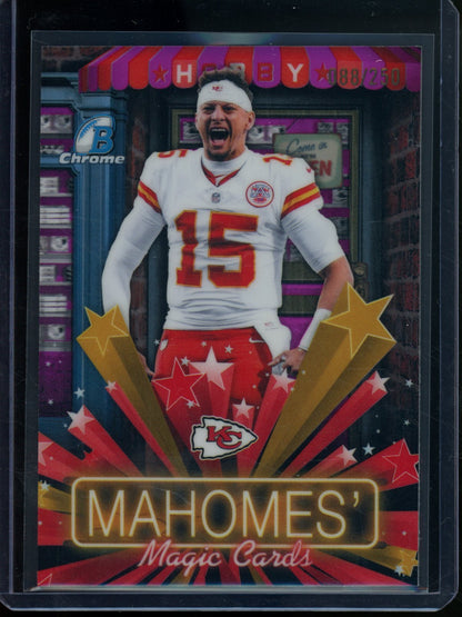 2026 Bowman Patrick Mahomes Hobby Stars Magenta Refractor /250 Chiefs - Trading Card Market