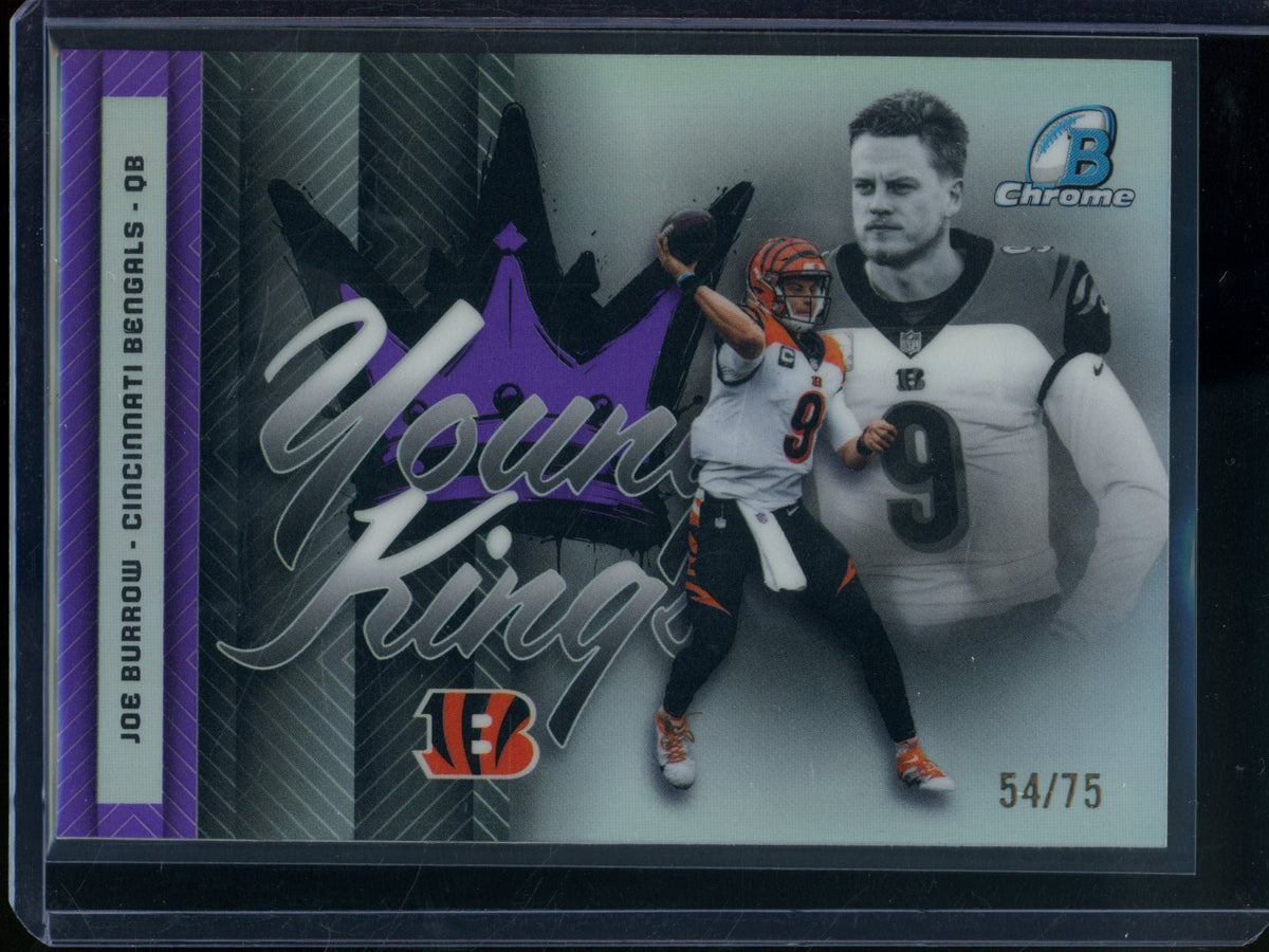 2026 Bowman Chrome Joe Burrow Young King Purple Refractor /75 Bengals - Trading Card Market