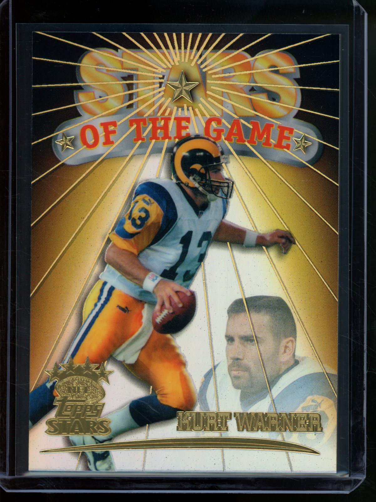 1999 Topps Stars Kurt Warner Stars of the Game Foil /1999 Rams