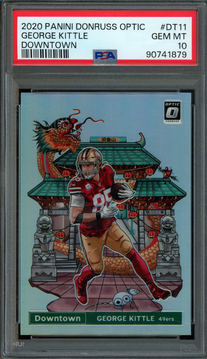 2020 Panini Optic George Kittle Downtown Case Hit #DT11 PSA 10 49ers