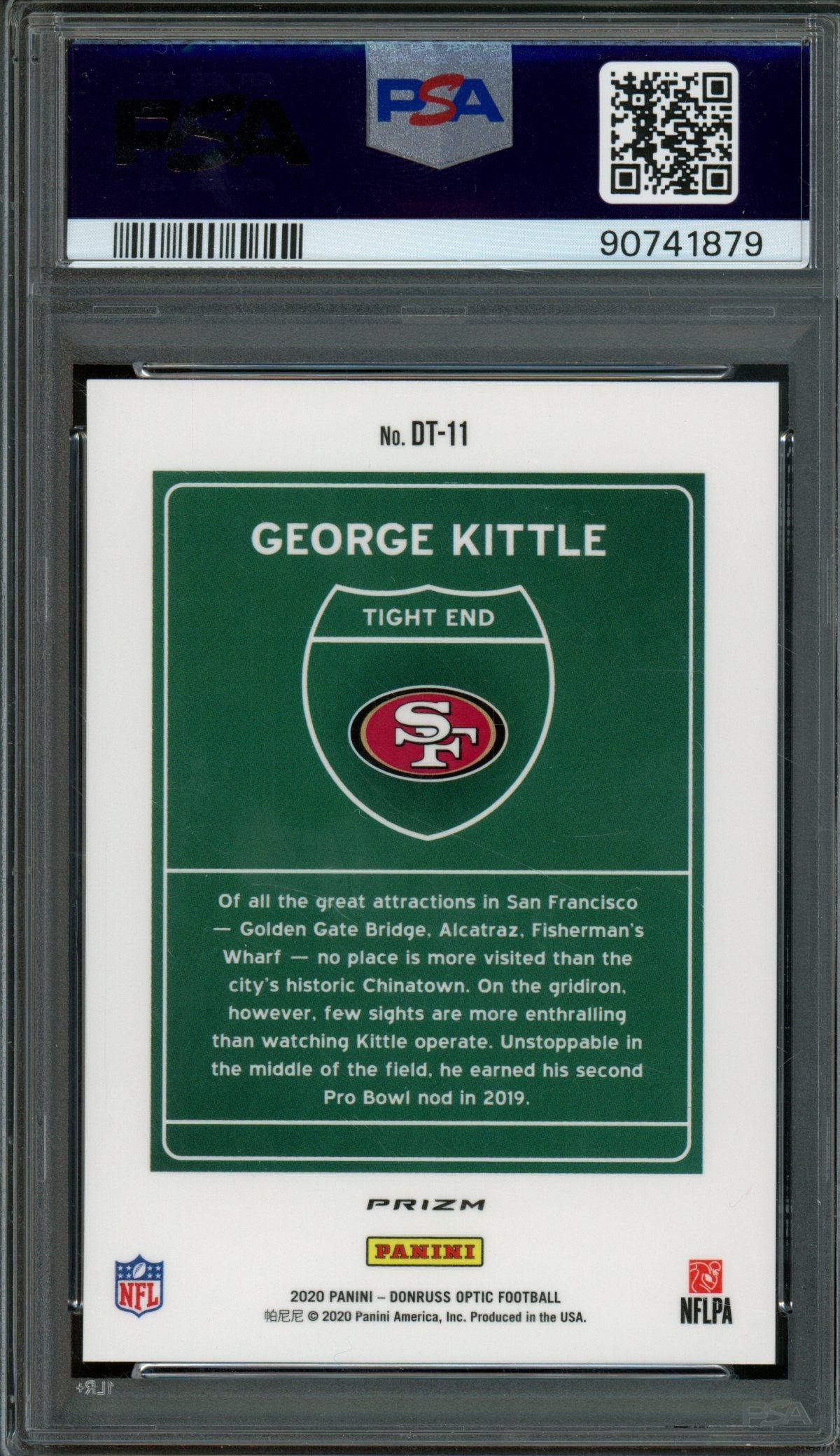 2020 Panini Optic George Kittle Downtown Case Hit #DT11 PSA 10 49ers