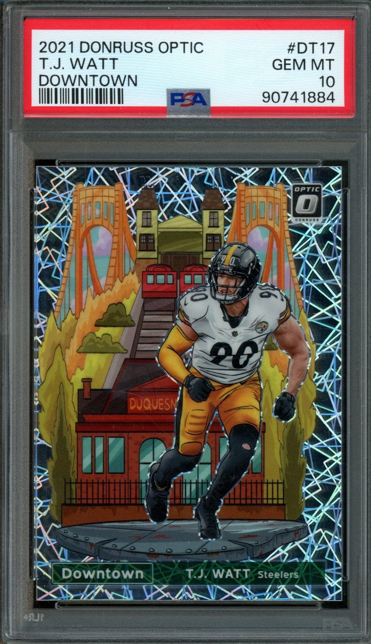 2021 Panini Optic T.J. Watt Downtown Case Hit #DT17 PSA 10 Steelers - Trading Card Market