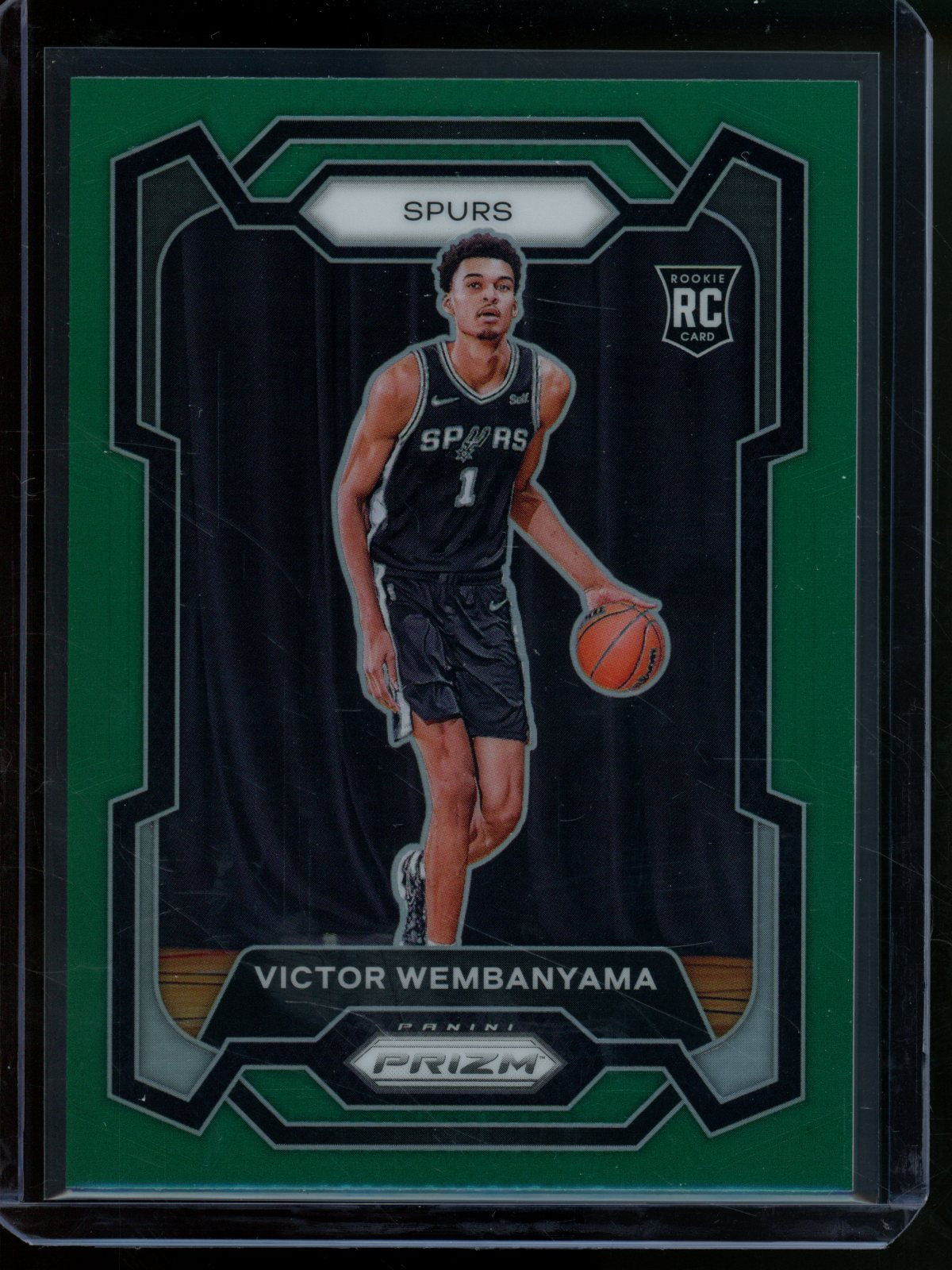 2023/24 Panini Prizm Victor Wembanyama Rookie RC Green #136 Spurs