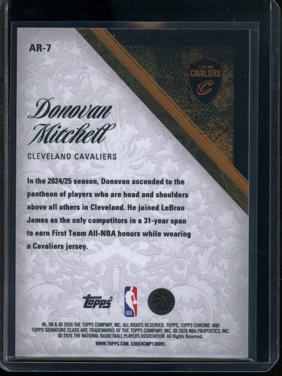 2025/26 Topps Signature Class Donovan Mitchell Aristocrats SP Cavaliers