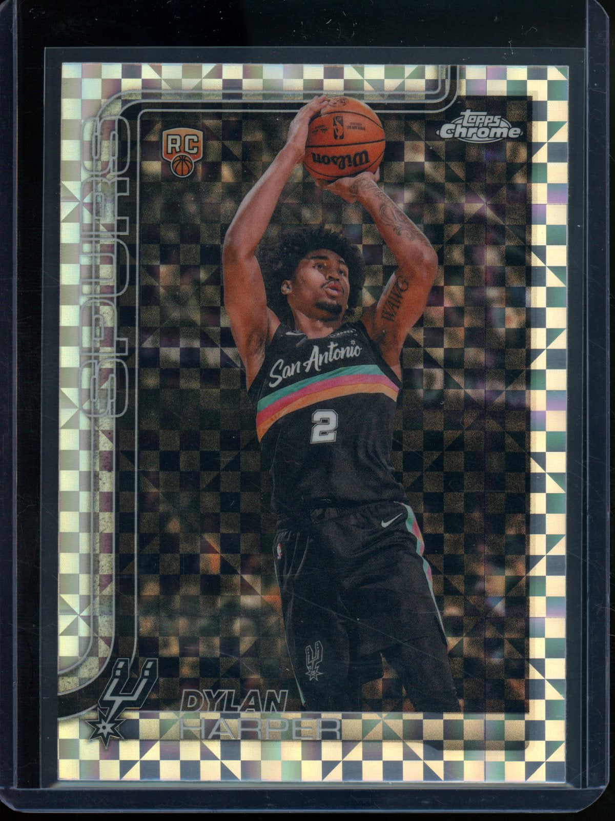 2025/26 Topps Chrome Dylan Harper Rookie RC X-Fractor Spurs