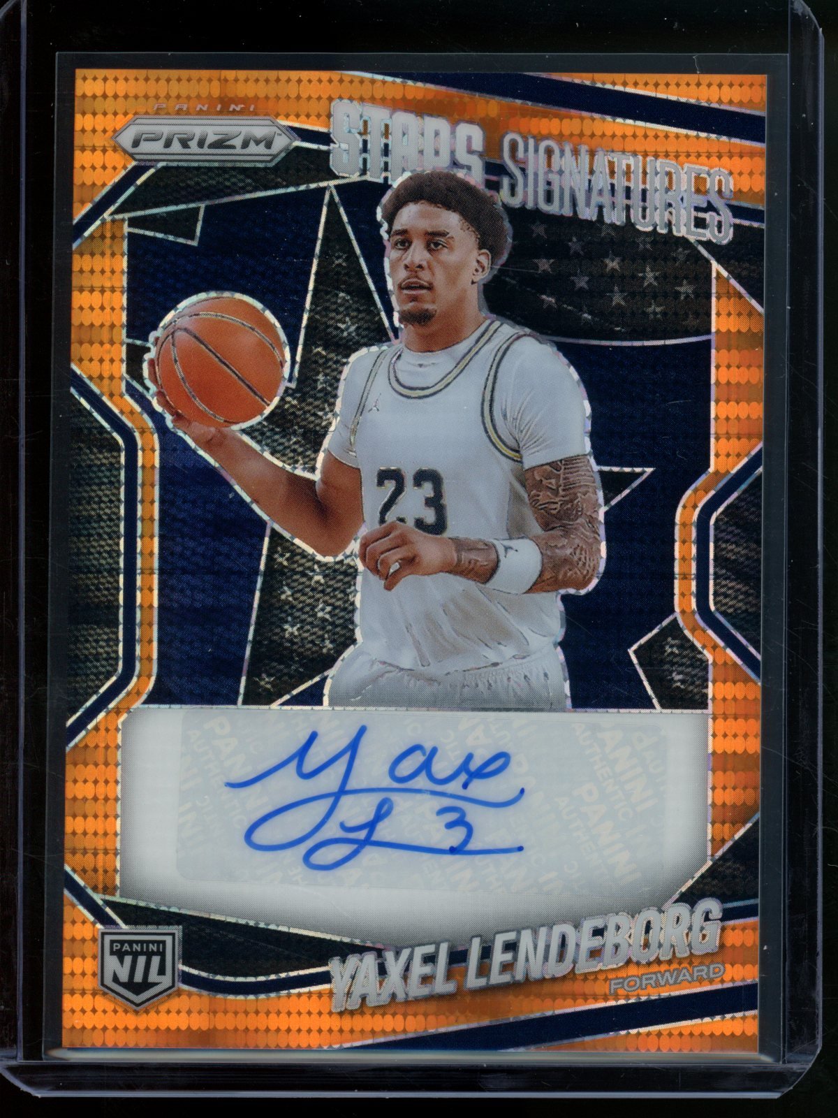 2025/26 Panini Prizm Yaxel Lendeborg Rookie RC Stars Signatures /99 Warriors - Trading Card Market