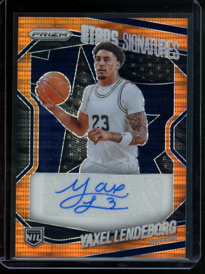 2025/26 Panini Prizm Yaxel Lendeborg Rookie RC Stars Signatures /99 Warriors - Trading Card Market