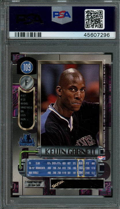 1997/98 Fleer Metal Kevin Garnett #109 PSA 9 Timberwolves