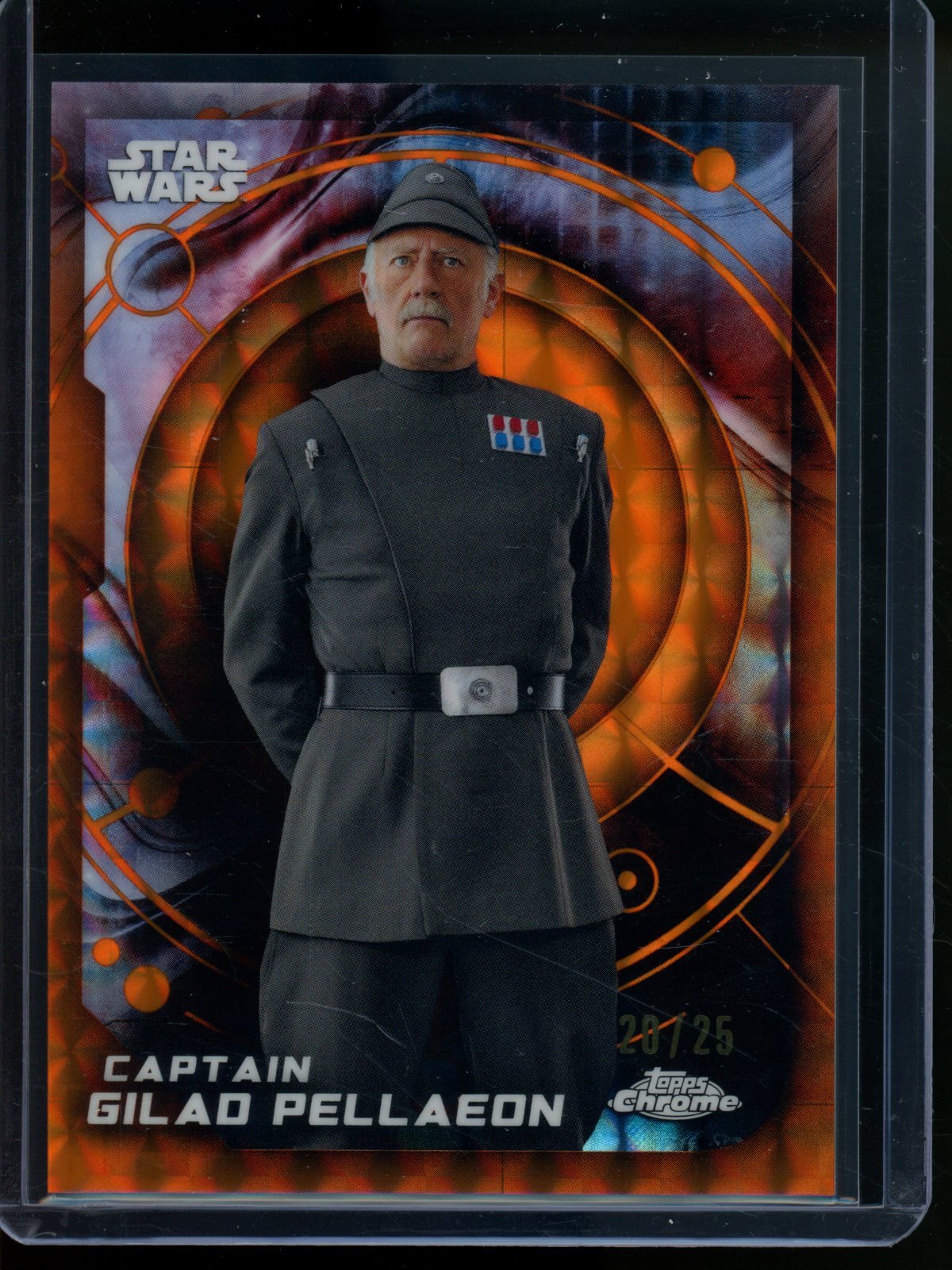 2026 Topps Chrome Star Wars Captain Gilad Pellaeon Orange Geometric Refractor /25 - Trading Card Market