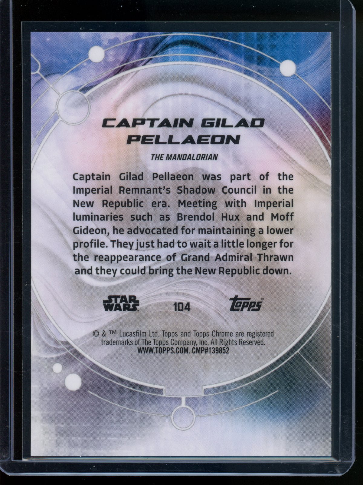 2026 Topps Chrome Star Wars Captain Gilad Pellaeon Orange Geometric Refractor /25 - Trading Card Market