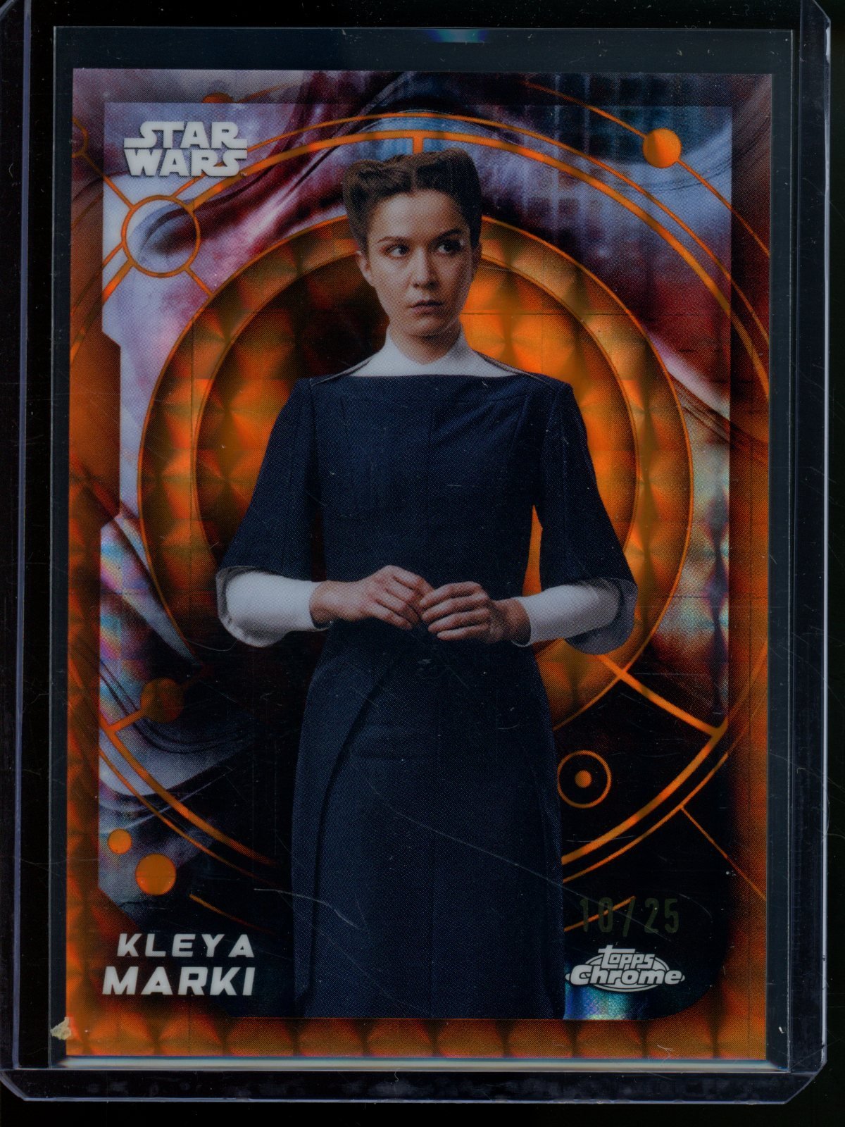 2026 Topps Chrome Star Wars Kleya Marki Orange Geometric Refractor /25 - Trading Card Market