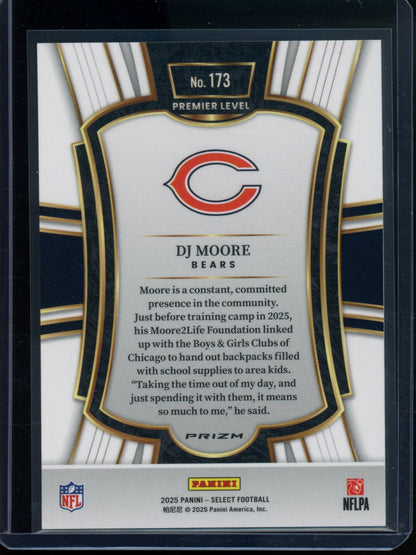 2025 Panini Select DJ Moore Zebra SSP Premier Level Bears - Trading Card Market