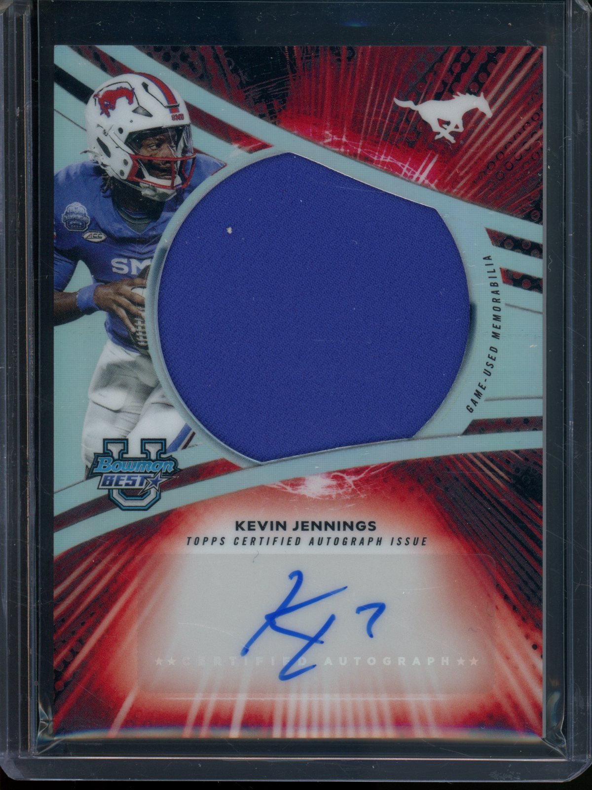 2025 Bowmans Best U Kevin Jennings Jersey Relic Autograph Refractor SMU - Trading Card Market