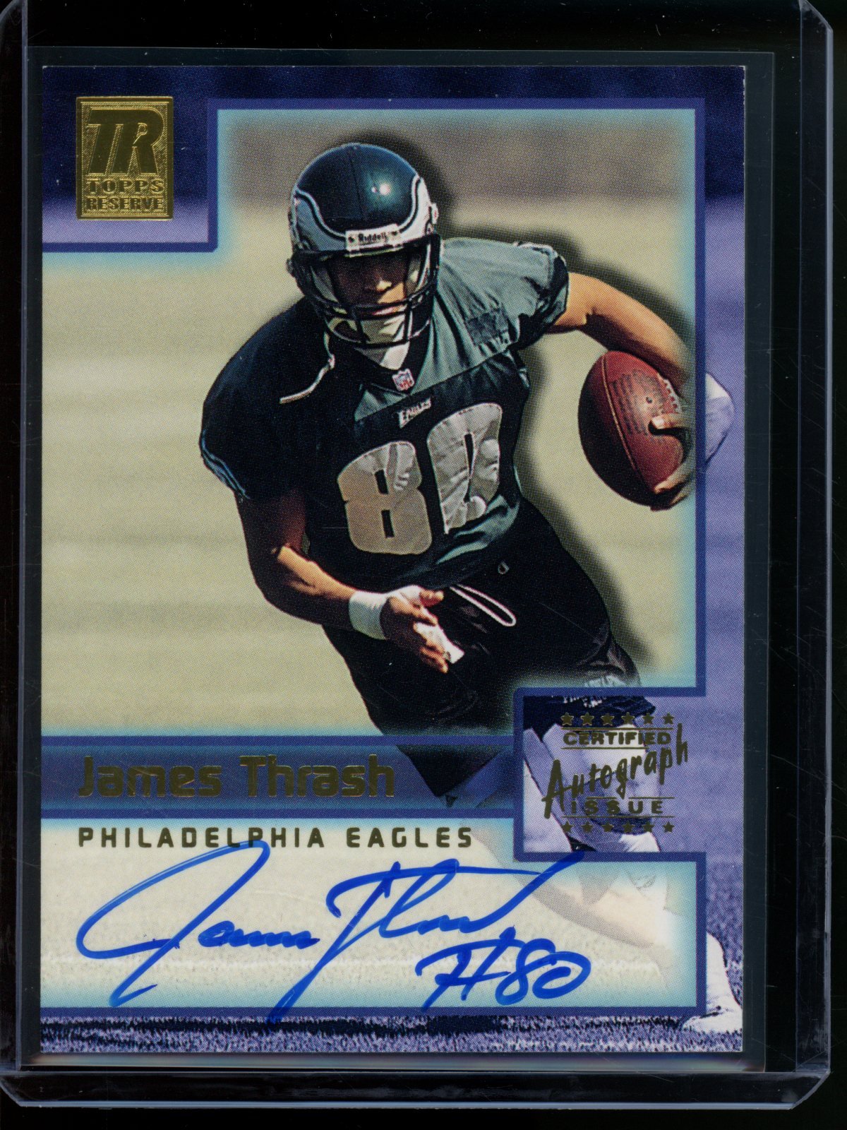 2001 Topps Reserve James Thrash Autograph #TR-JT Eagles - Trading Card Market