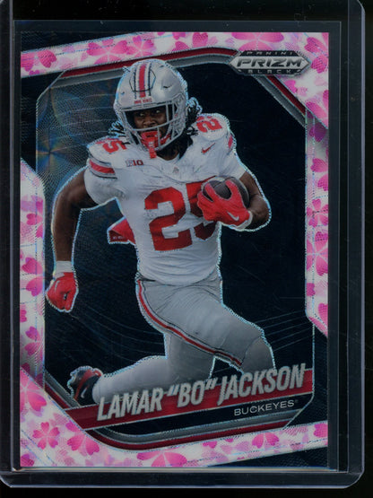 2025 Panini Prizm Black Lamar "Bo" Jackson Cherry Blossom SSP /20 Buckeyes - Trading Card Market