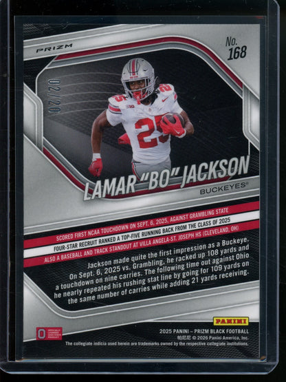 2025 Panini Prizm Black Lamar "Bo" Jackson Cherry Blossom SSP /20 Buckeyes - Trading Card Market