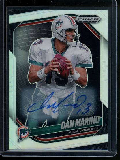 2025 Panini Prizm Black Dan Marino Silver Autograph Dolphins - Trading Card Market
