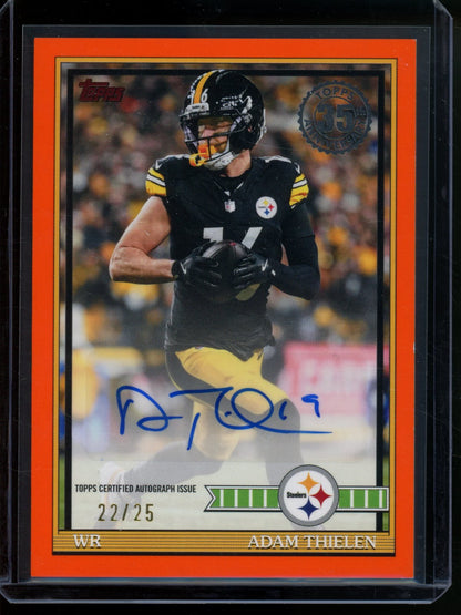 2026 Topps Flagship Adam Thielen 1991 Orange Autograph /25 Steelers - Trading Card Market