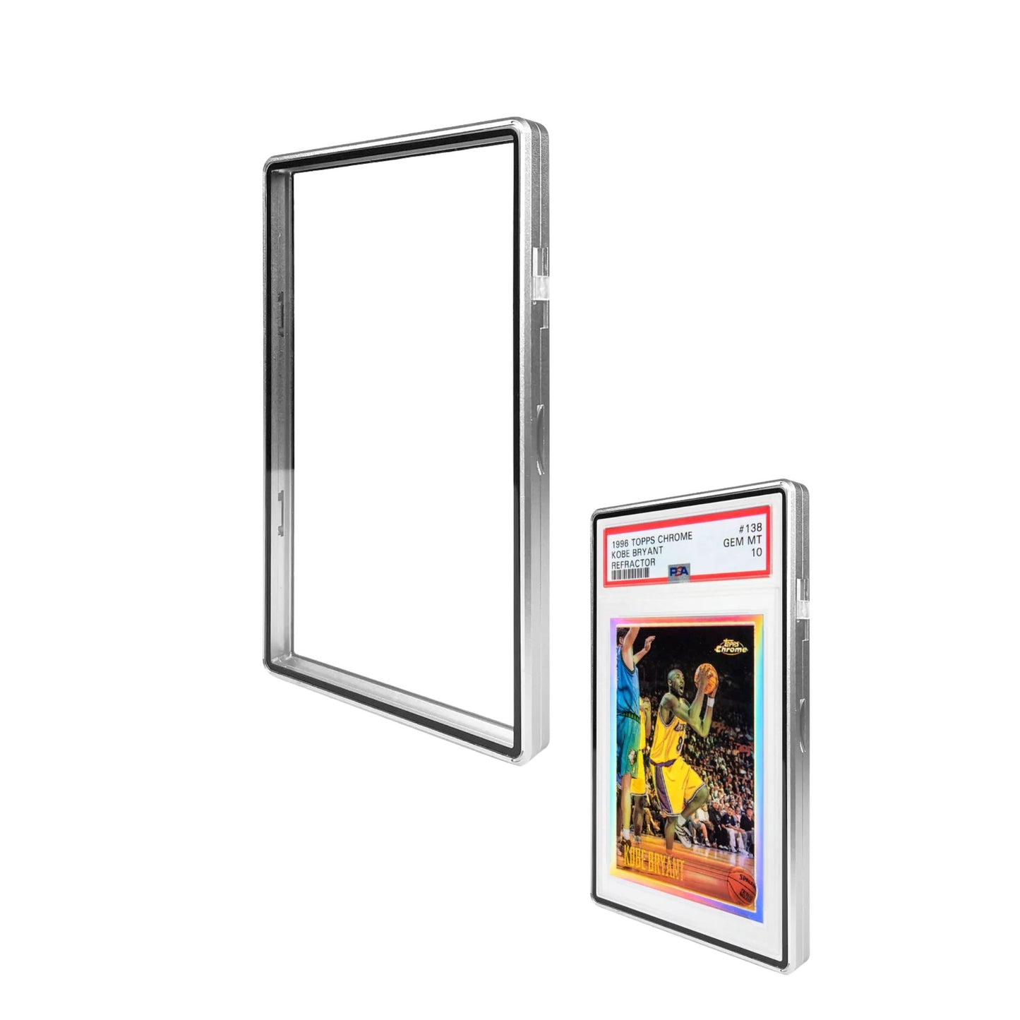 Slabmags Standard PSA Case - Matte Silver - Trading Card Market