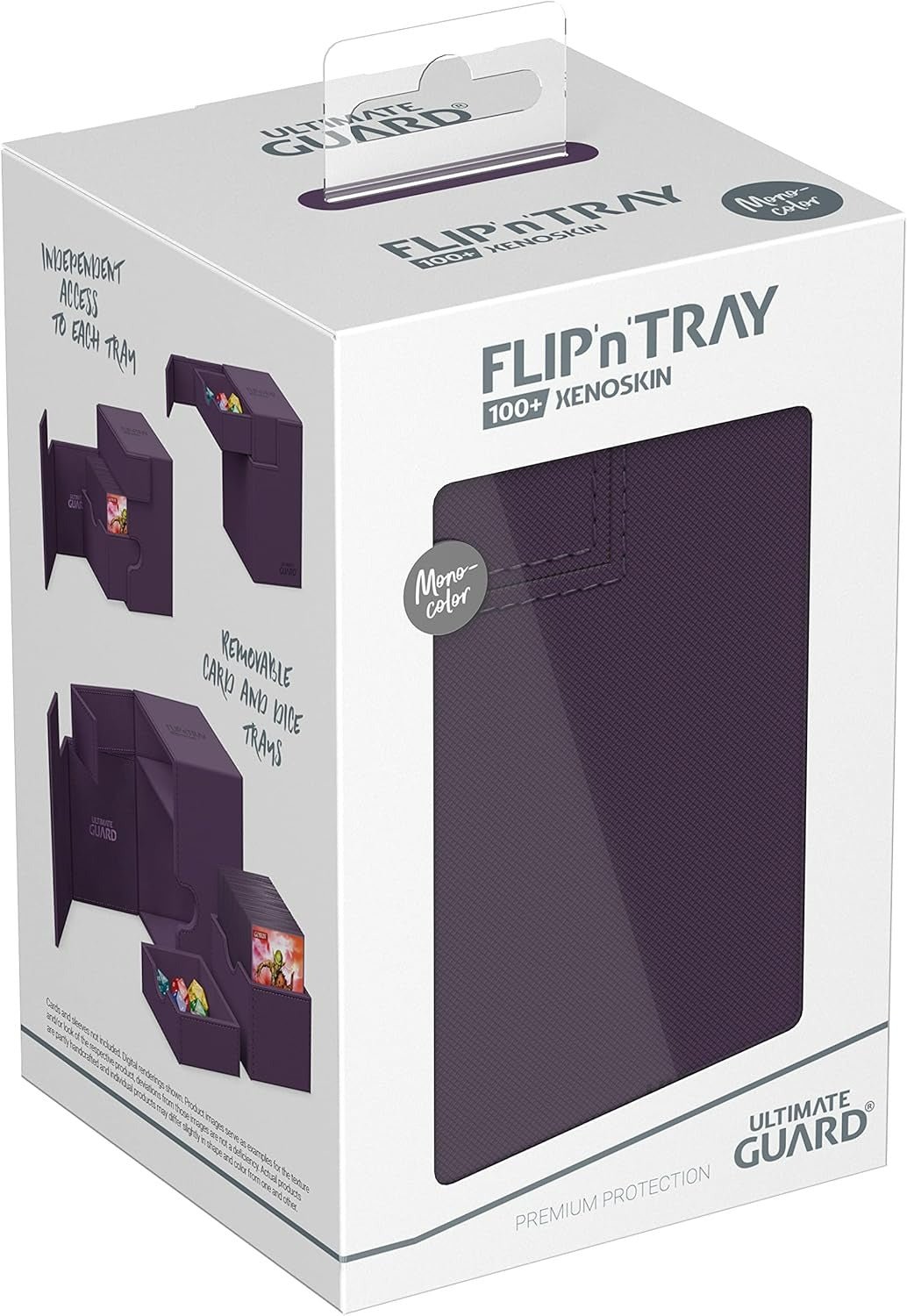 Ultimate Guard Flip n Tray 100+ Monocolor Purple - Trading Card Market