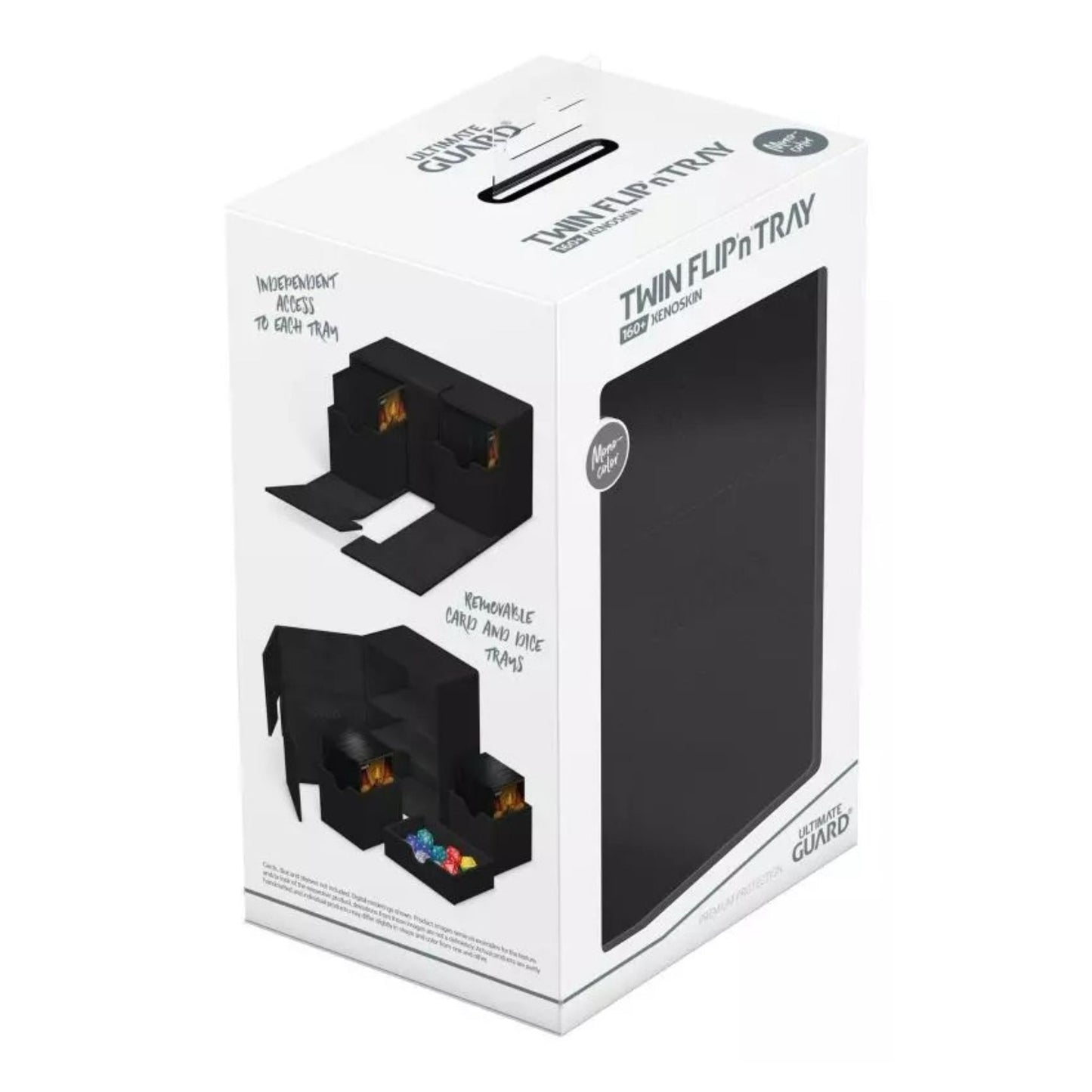 Ultimate Guard Twin Flip n Tray 160+ Monocolor Black - Trading Card Market