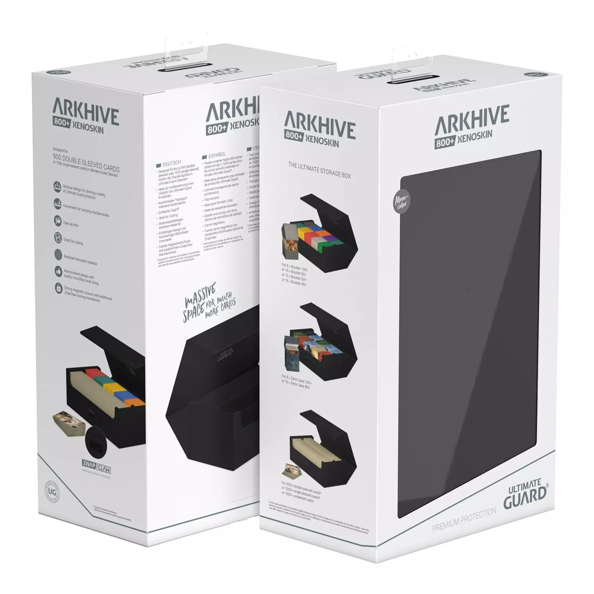 Ultimate Guard Arkhive 800+ Monocolor Black - Trading Card Market
