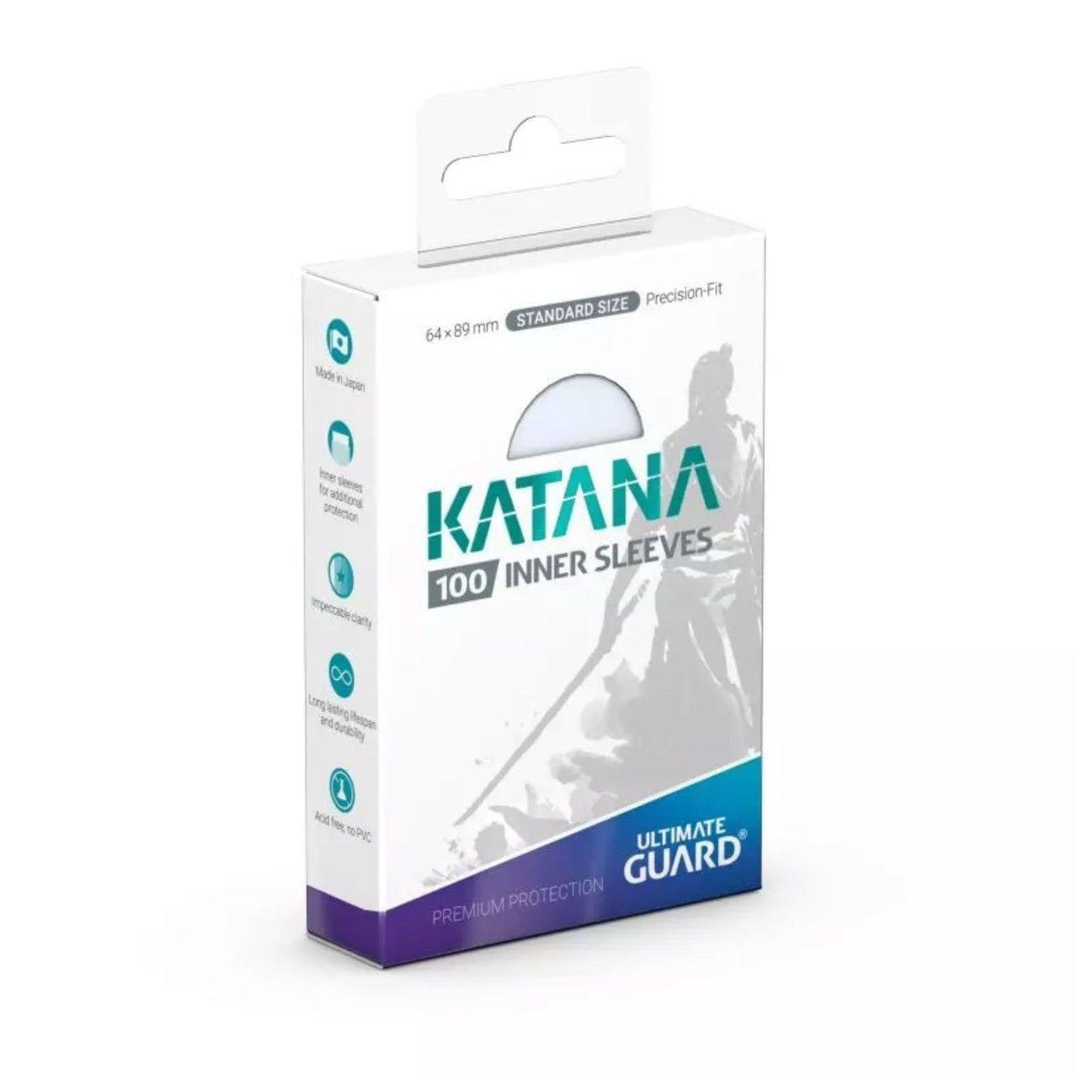 Ultimate Guard Katana Precise Fit Sleeves Standard Size Transparent