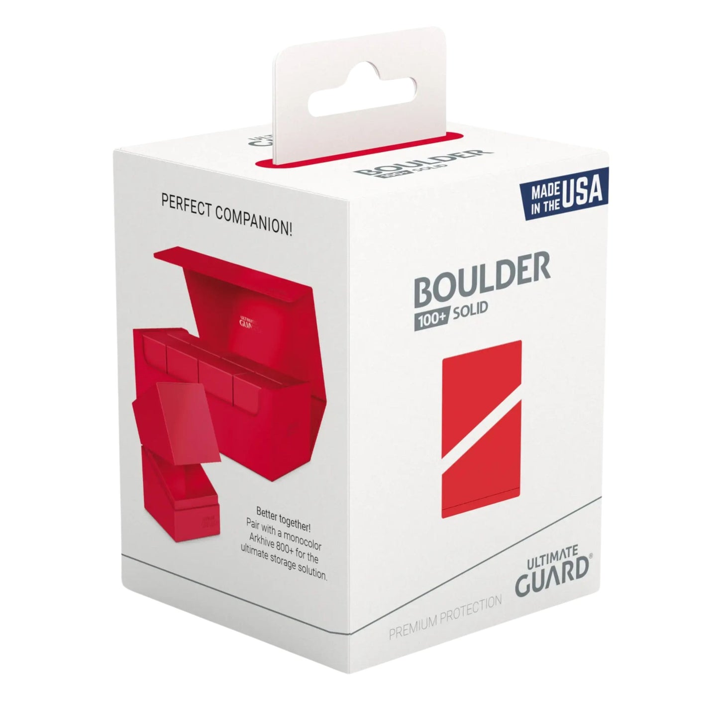 Ultimate Guard Boulder Solid 100+ Red - Trading Card Market