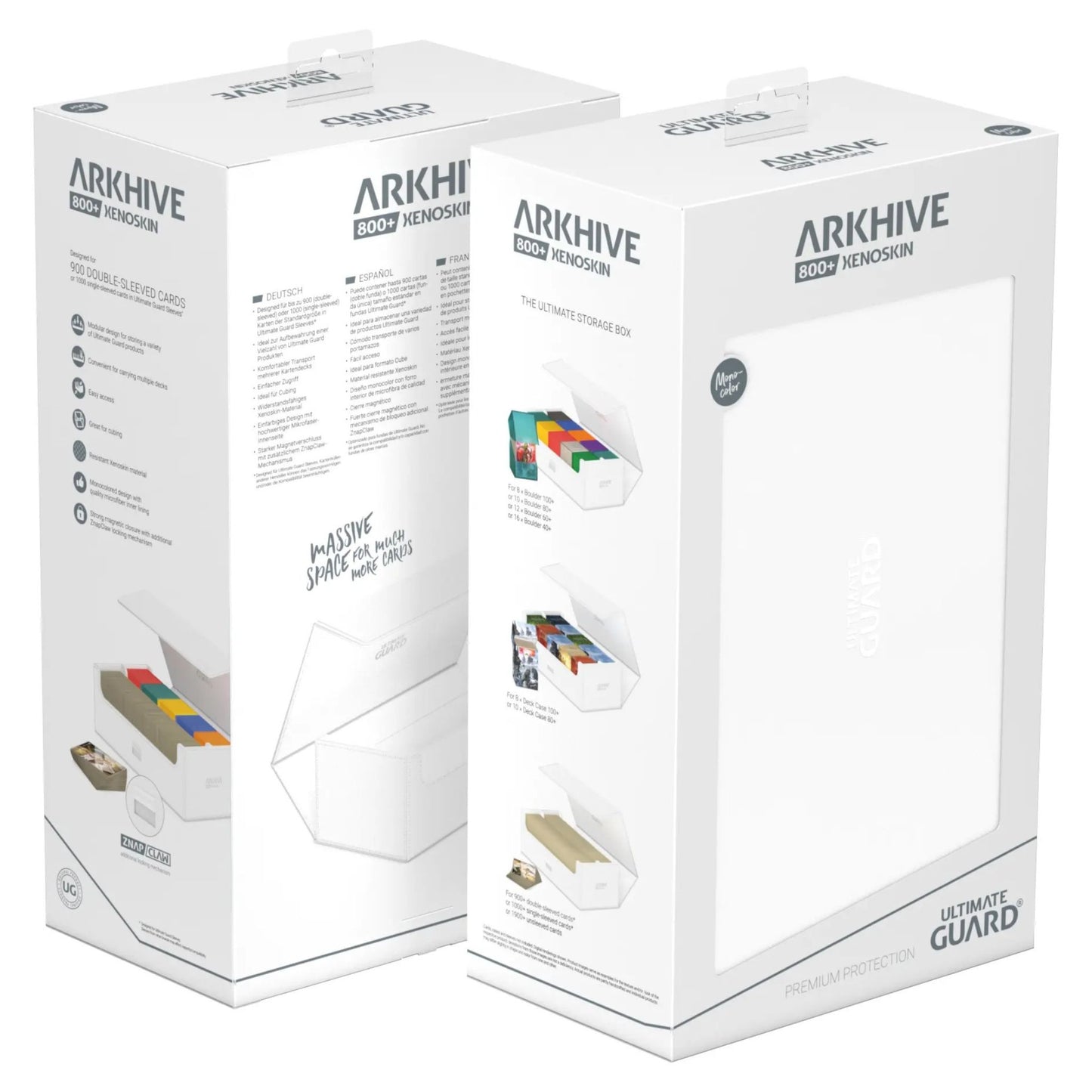 Ultimate Guard Arkhive 800+ Monocolor White - Trading Card Market