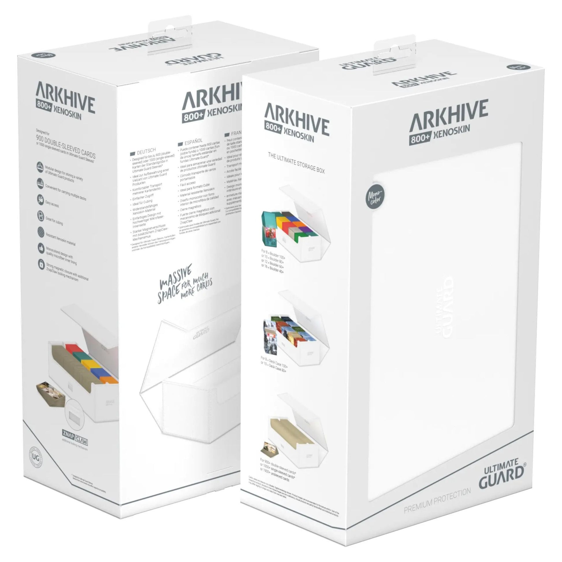 Ultimate Guard Arkhive 800+ Monocolor White - Trading Card Market