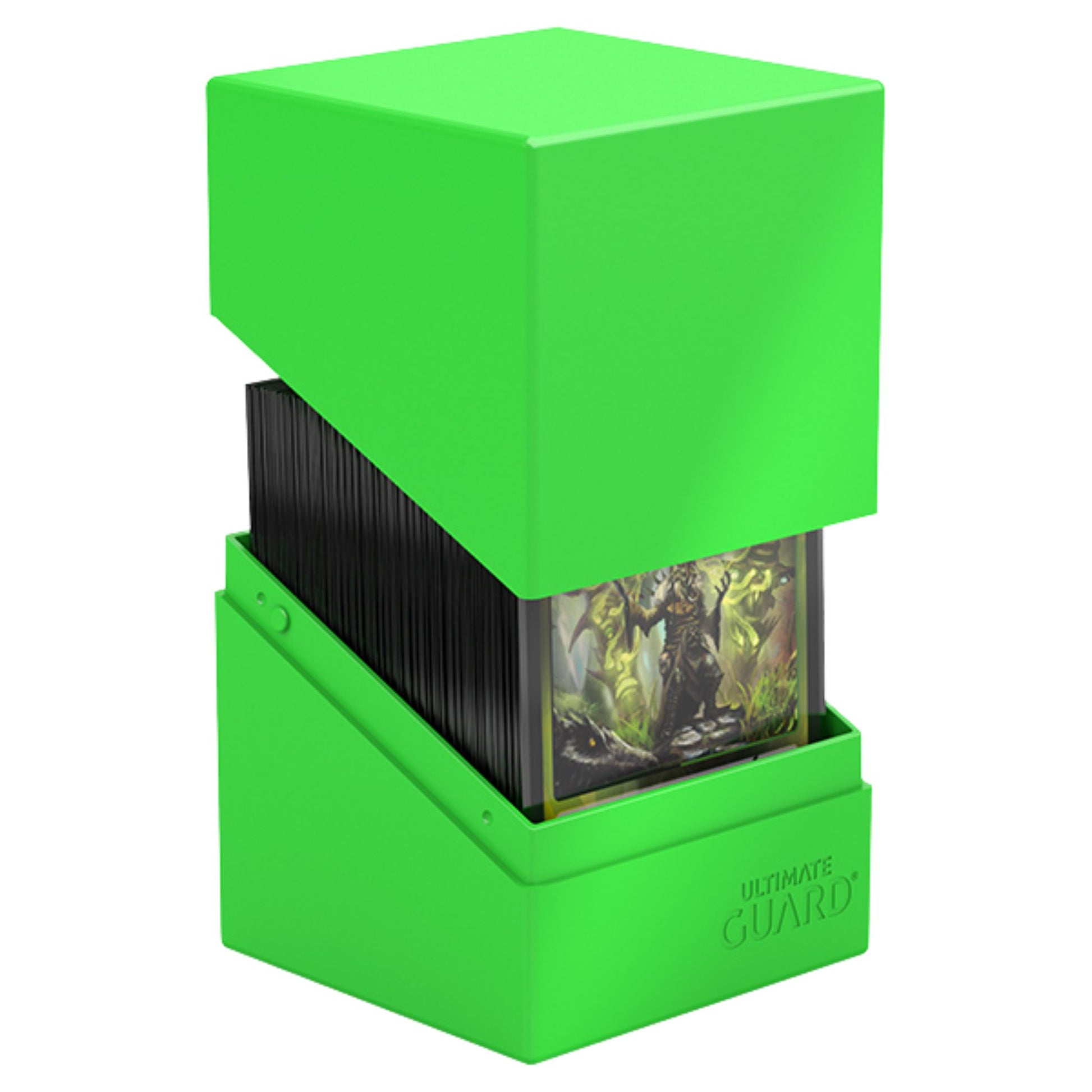 Ultimate Guard Boulder 100+ Standard Size Neon Green Deck Case - Trading Card Market