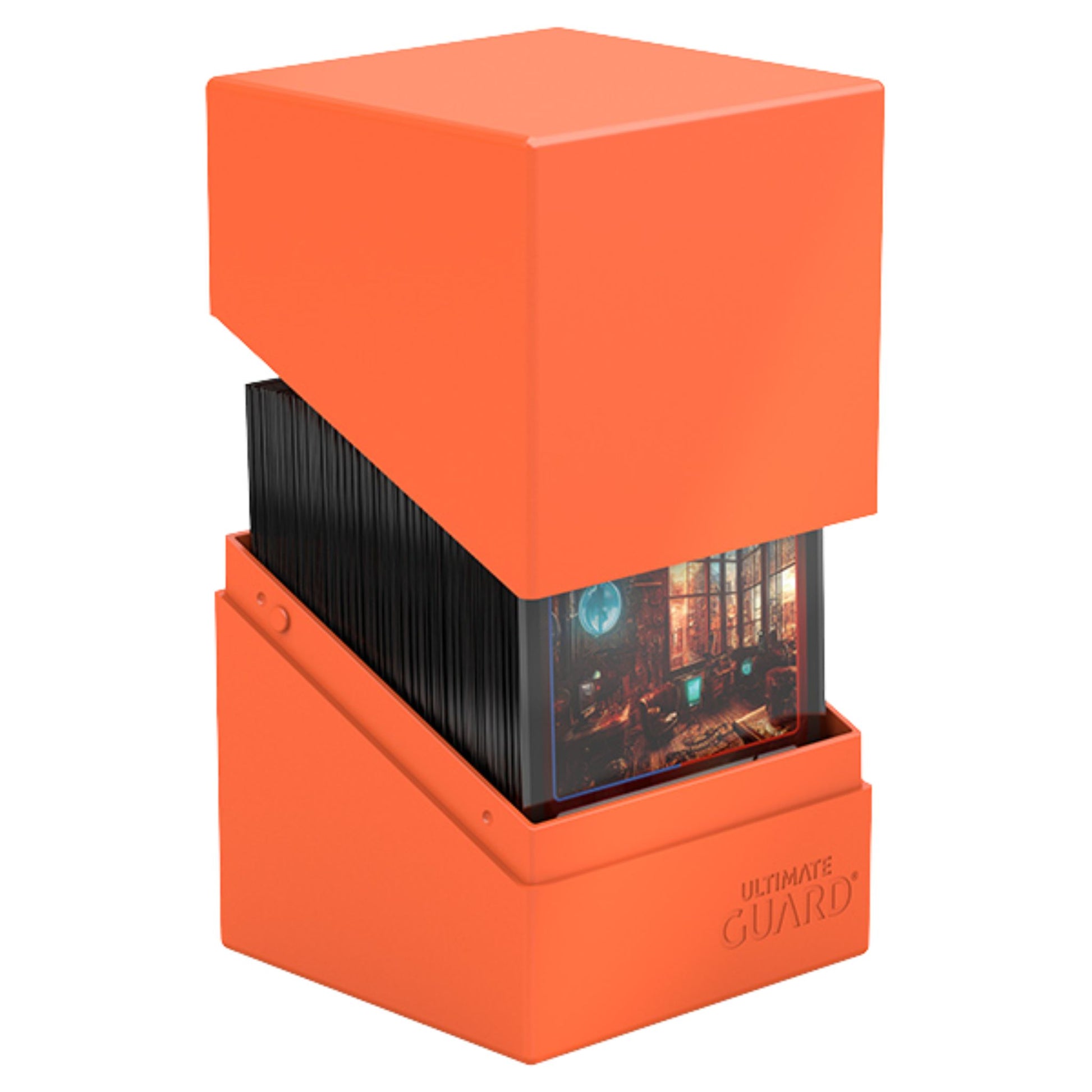 Ultimate Guard Boulder 100+ Standard Size Neon Orange Deck Case - Trading Card Market