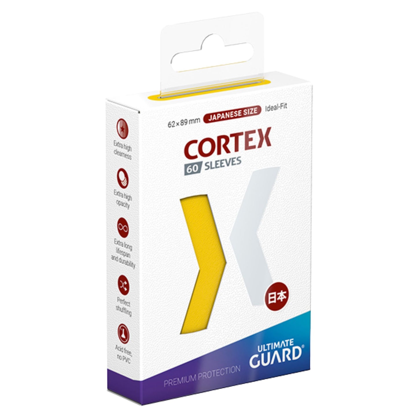 Ultimate Guard Cortex Japanese Size Glossy Yellow - Trading Card Market