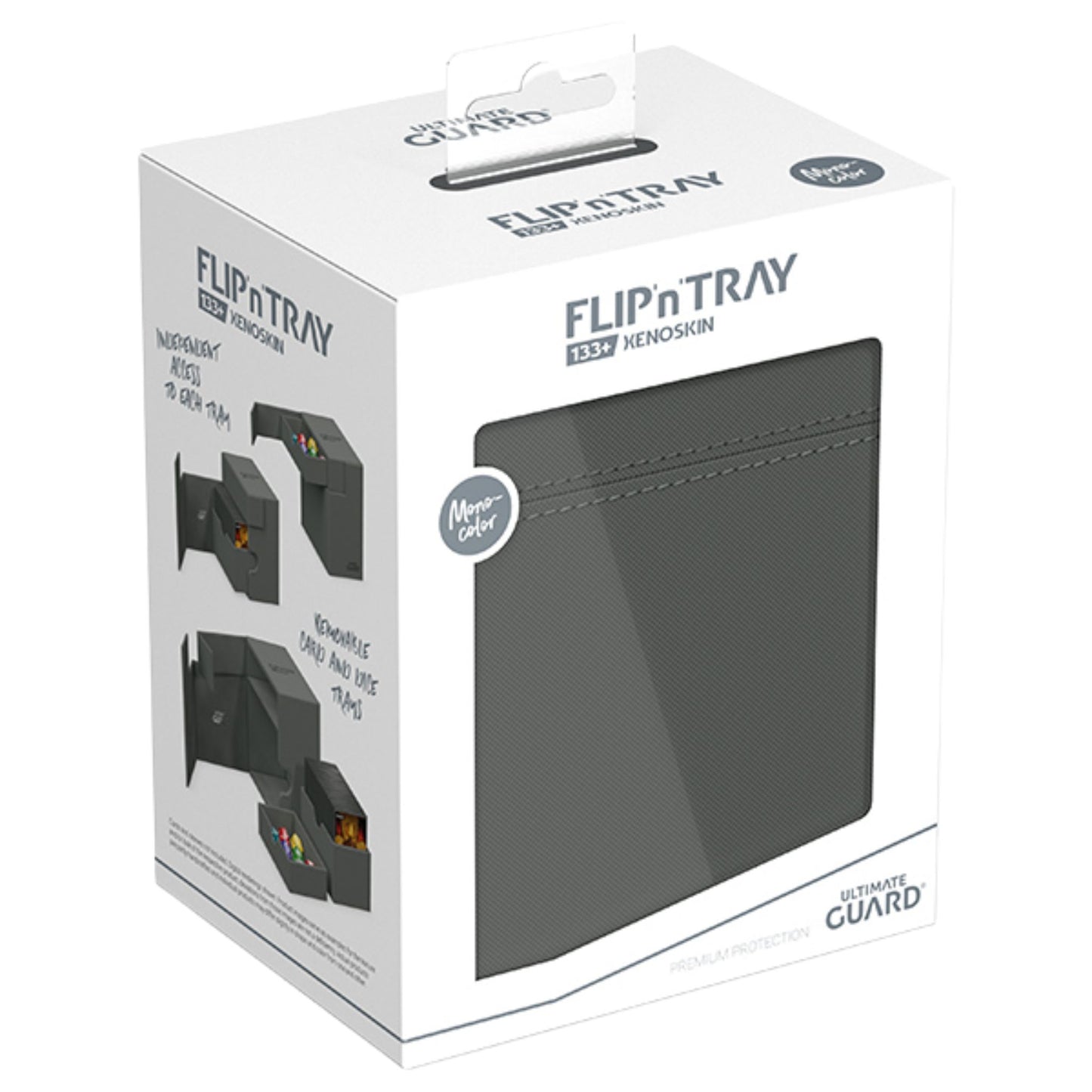 Ultimate Guard Flip n Tray Deck Case Mono 133+ Grey - Trading Card Market