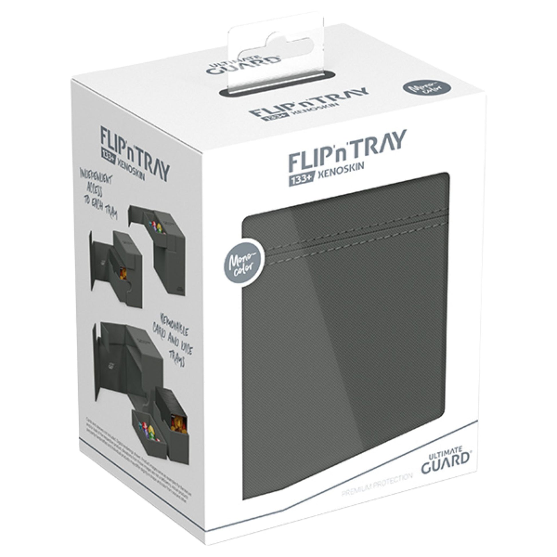 Ultimate Guard Flip n Tray Deck Case Mono 133+ Grey - Trading Card Market