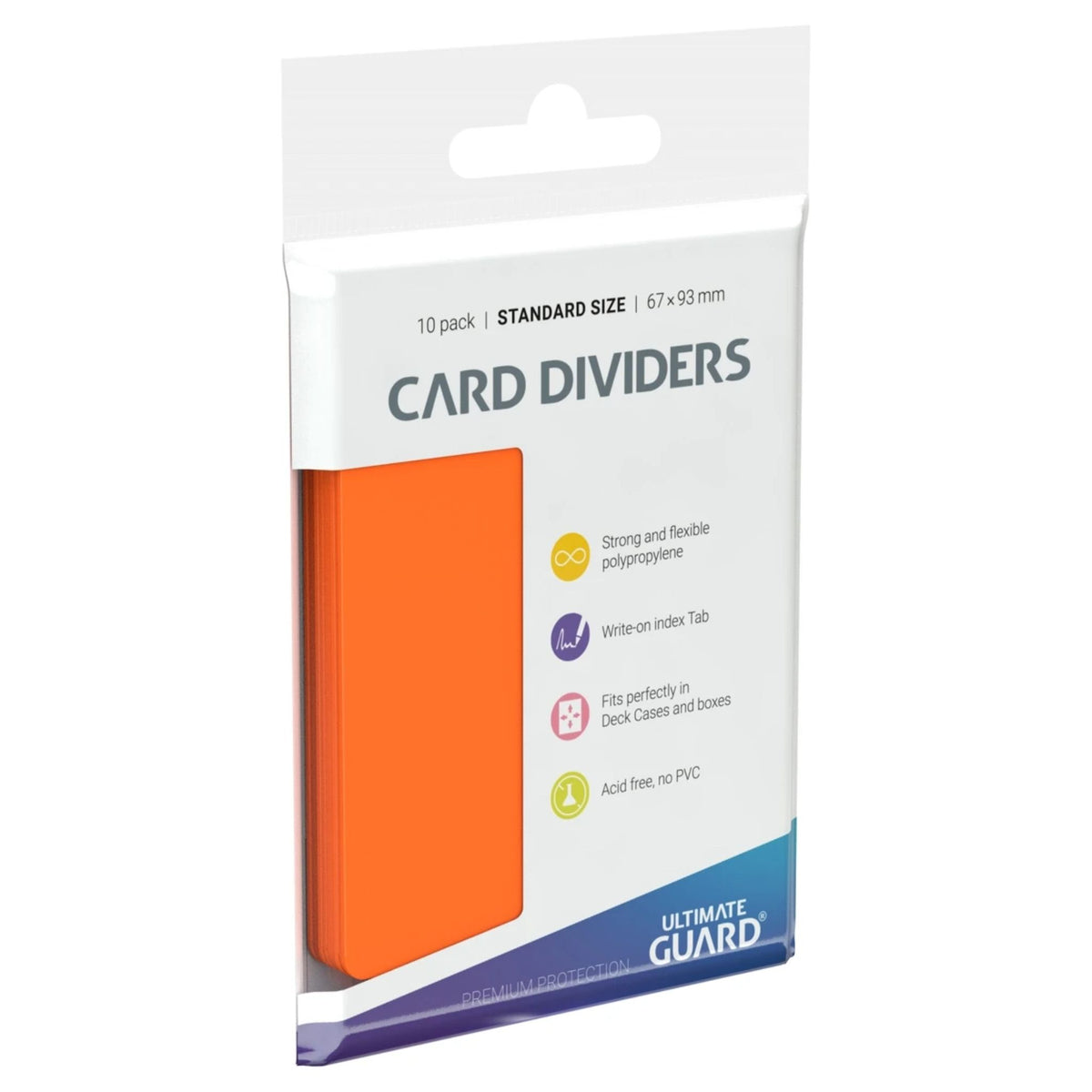 Ultimate Guard Orange Card Dividers - Trading Card Market