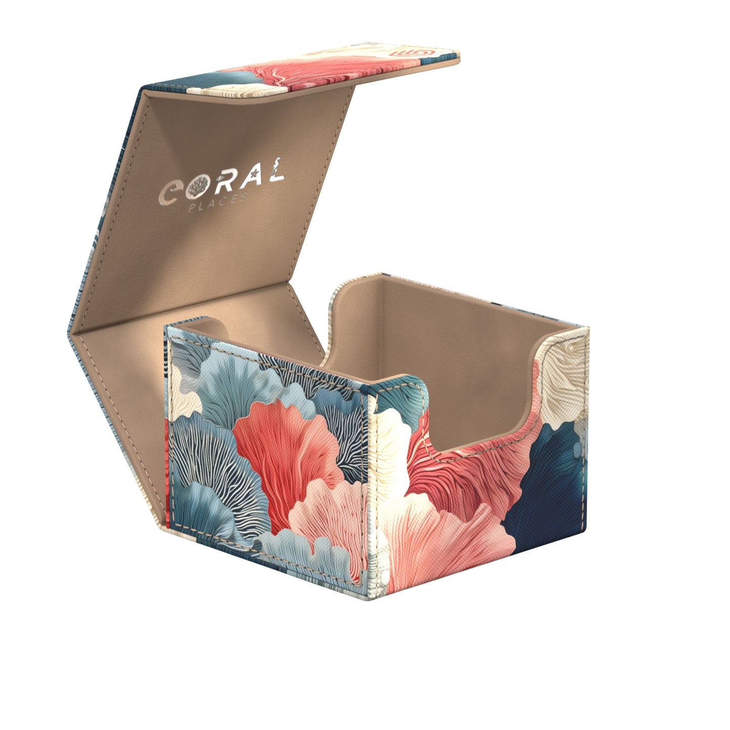Ultimate Guard Sidewinder 133+ Standard Coral Places Reef Flowers Deck Case - Trading Card Market