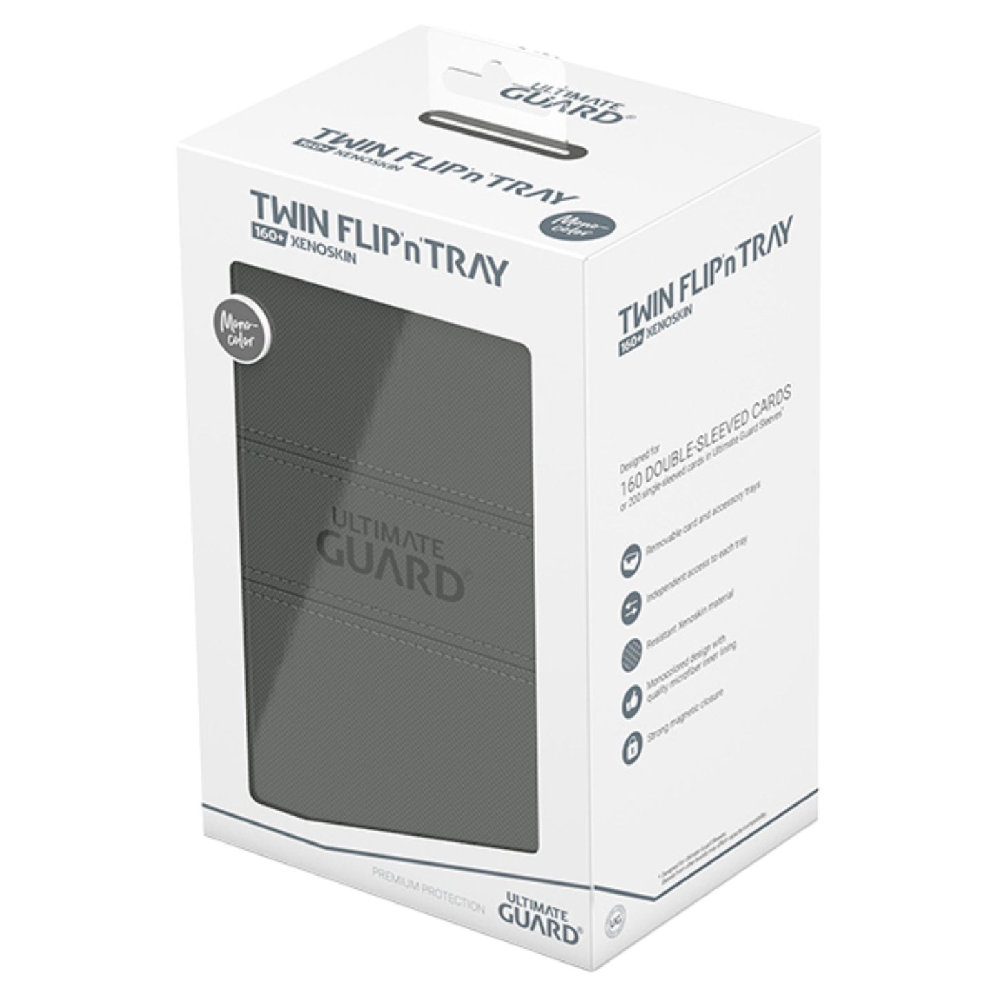 Ultimate Guard Twin Flip n Tray 160+ Monocolor Grey - Trading Card Market