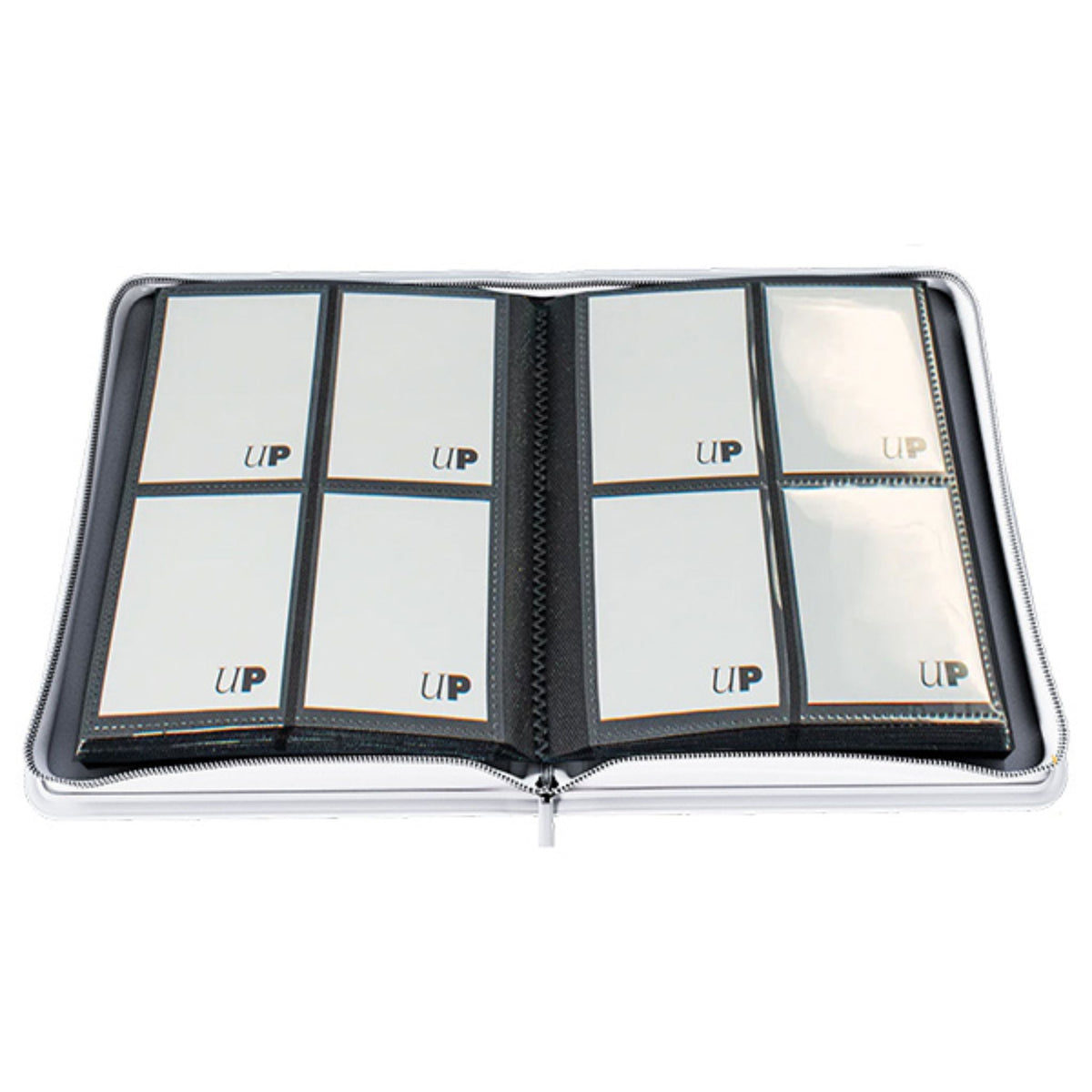 Ultra Pro 4 Pocket Zippered Binder Vivid White - Trading Card Market