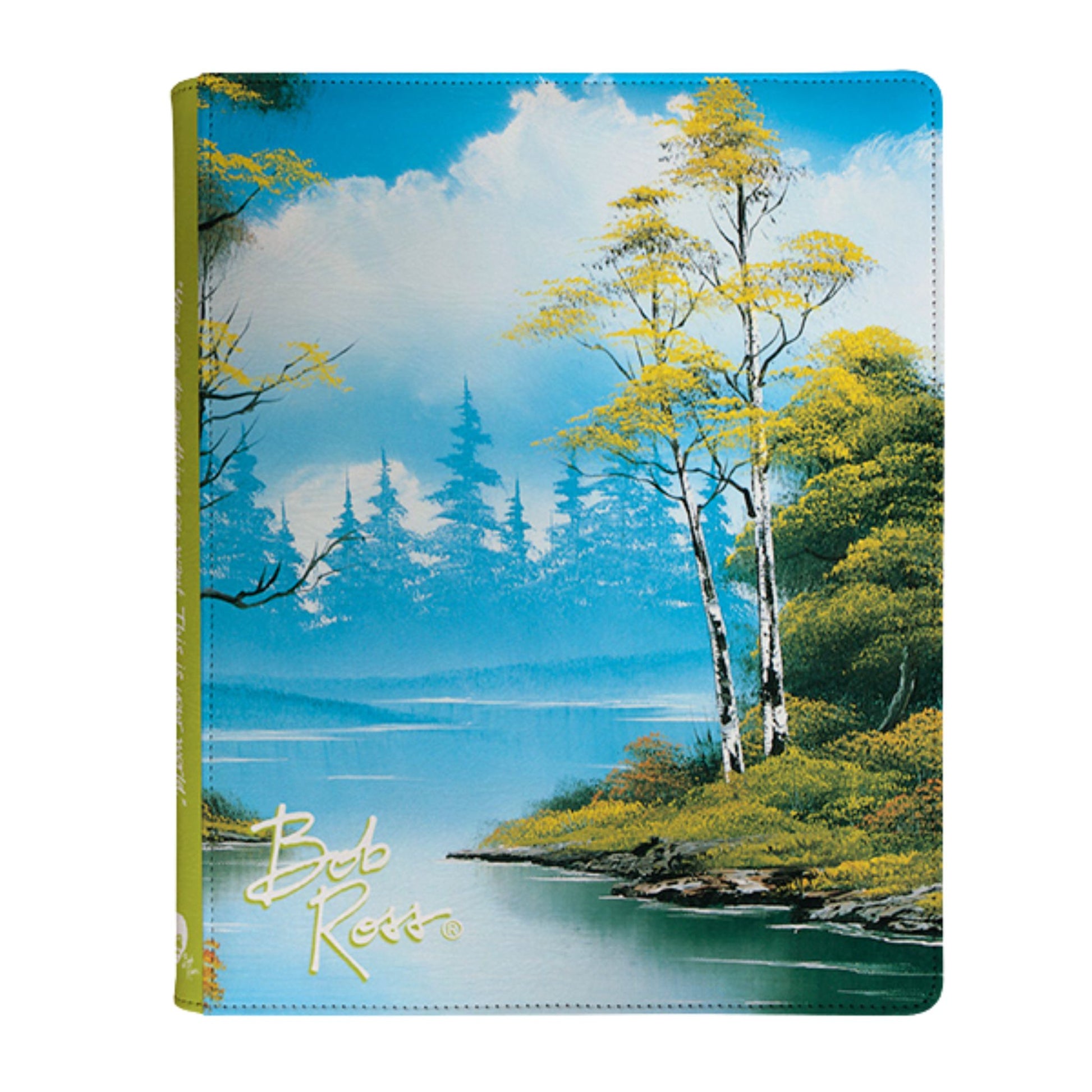 Ultra Pro 9-Pocket Bob Ross Lakeside Path Zipped Binder Trading Card Market Ultra Pro 9-Pocket Bob Ross Lakeside Path Zipped Binder Trading Card Market