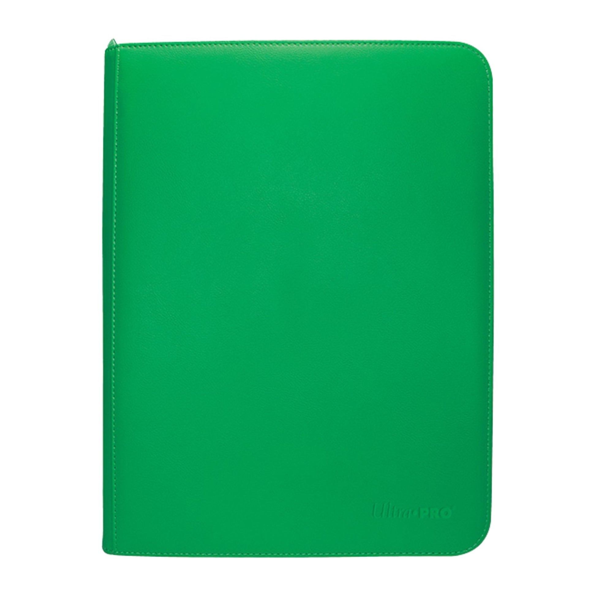 Ultra Pro 9 - Pocket Zippered Vivid Green - Trading Card Market