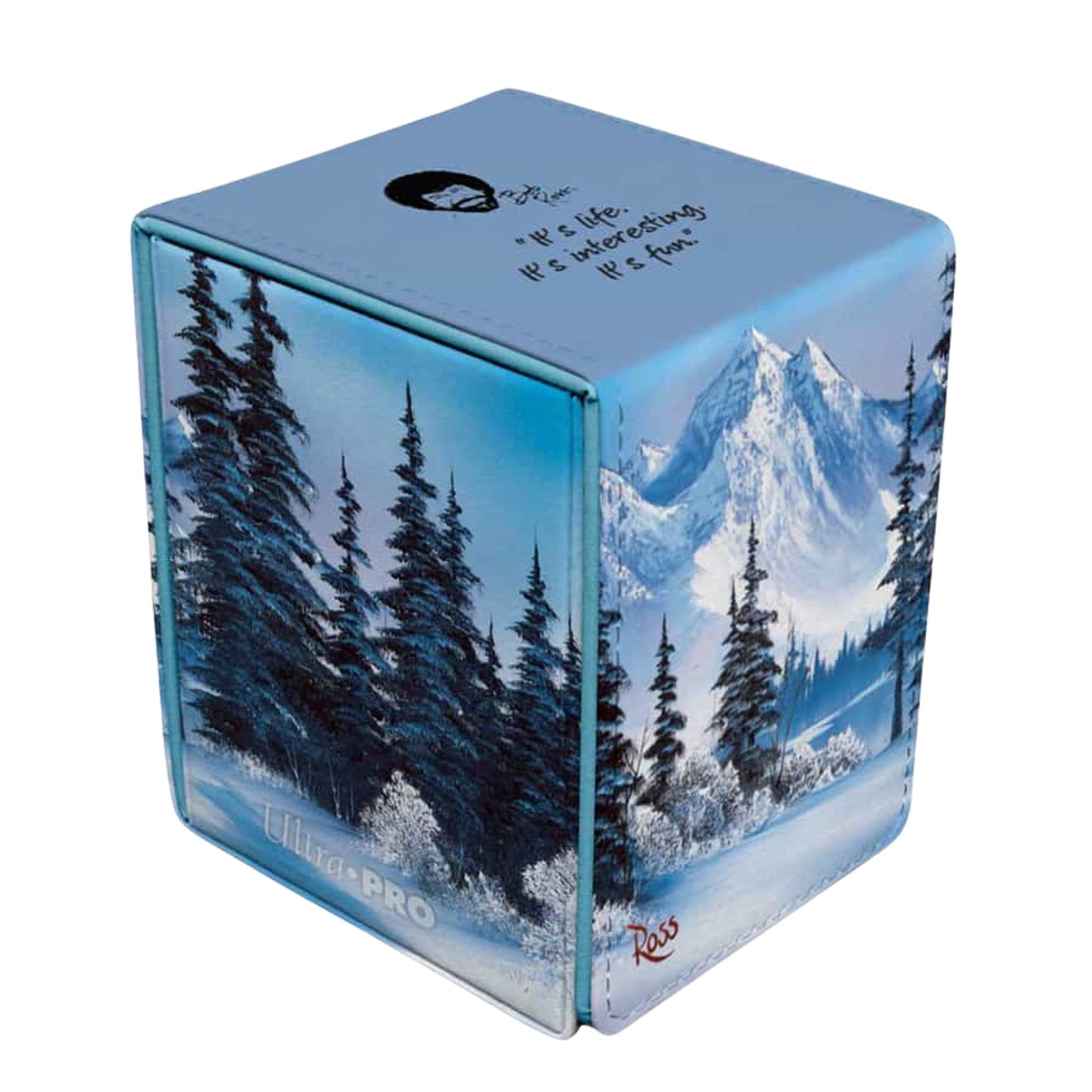 Ultra Pro Alcove Flip 100+ Bob Ross Winter Paradise Deckbox - Trading Card Market